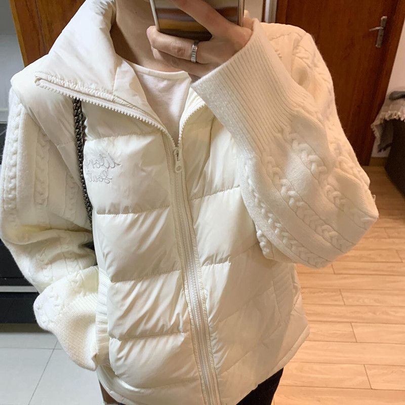 韩版小个子时尚温柔风棉服