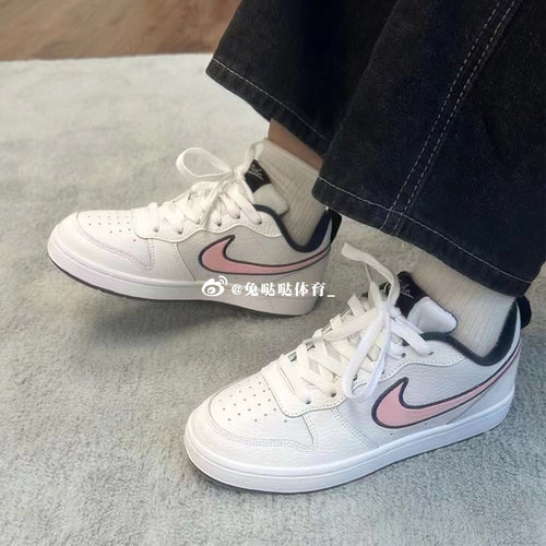 Nike Court Borough 2 男女大童轻便耐磨休闲运动板鞋DB3090-100