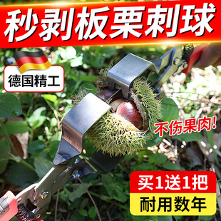 剥板栗刺球神器栗子外壳去皮毛夹脱蓬器开口超省力拨板栗开壳工具
