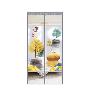 静音透风防蚊门帘魔术贴隐私家用2025新款纱门帘磁性自吸金刚网纱