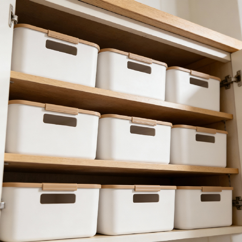 加厚无盖塑料收纳盒家用客厅桌面收纳盒零食分类储物盒子收纳筐,收纳整理,桌面收纳盒,淘宝优惠券,粉丝福利购,淘宝优惠卷