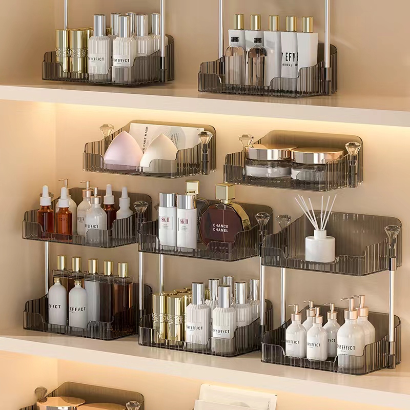 浴室镜柜置物架化妆品口红收纳盒