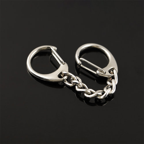 金属D字双头钥匙扣挂件五金配件