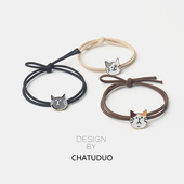 猫咪控 韩国可爱情侣皮筋甜美百搭少女发圈网红简约闺蜜头绳发饰