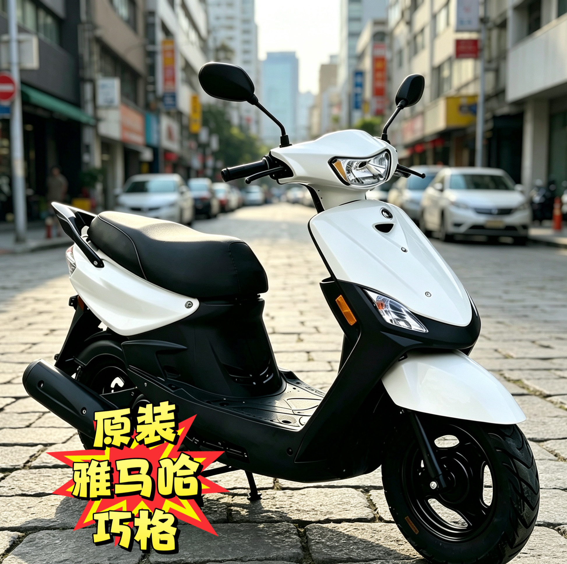 原装雅马哈巧格100c摩托车燃油车代步男女整车踏板车汽油整车二手