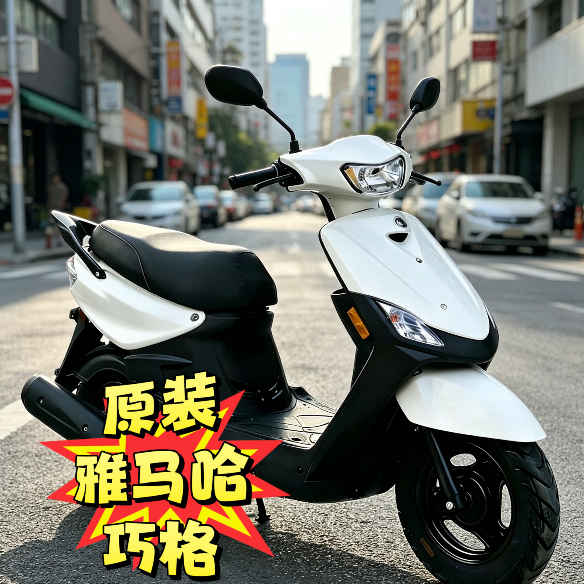 原装雅马哈巧格100c摩托车燃油车代步男女整车踏板车汽油整车二手