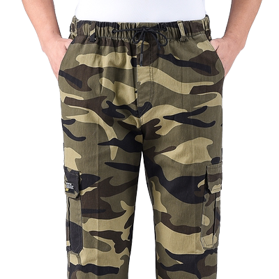 迷彩长裤男工地干活工作服休闲裤