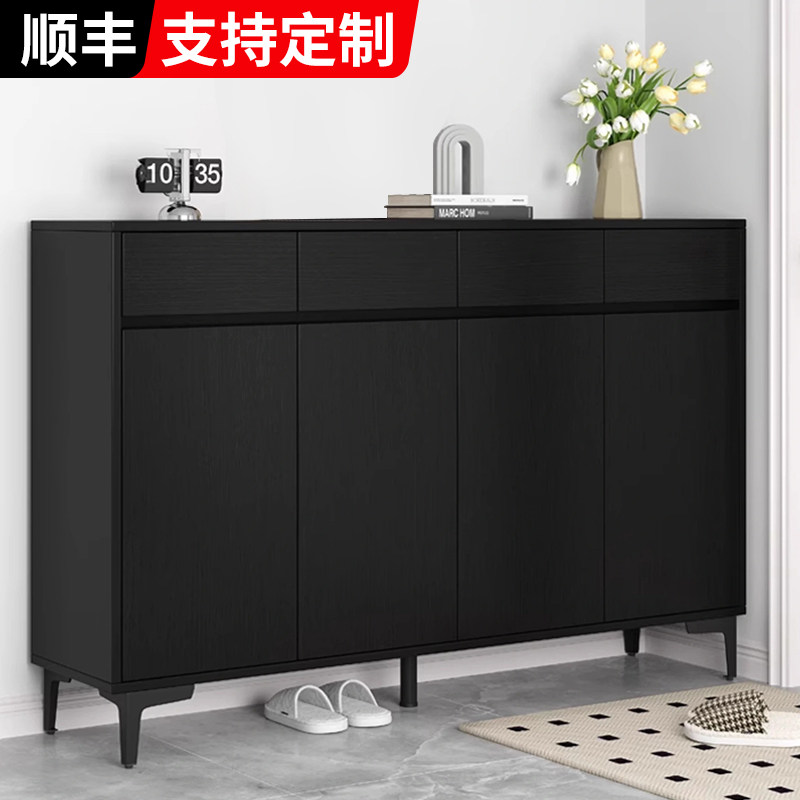 鞋柜收纳柜靠墙一体2025新款家用门口室内实木多层入户定制玄关柜,住宅家具,鞋柜,淘宝优惠券,粉丝福利购,淘宝优惠卷