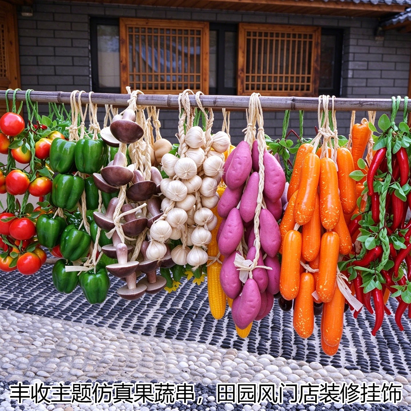 仿真果蔬挂串模型水果店装饰