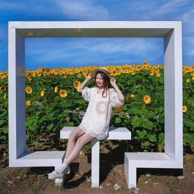 户外美陈网红打卡相框造景装饰摆件景区拍照创意背景造型景观厂家,家居饰品,户外/庭院摆件,淘宝优惠券,粉丝福利购,淘宝优惠卷