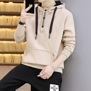 连帽卫衣男潮流潮牌春秋季宽松休闲帅气秋冬上衣百搭冬装长袖外套