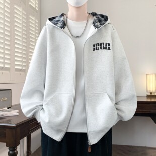 连帽拉链外套 青少年上衣学生运动风开衫 春秋新款 穿搭酷帅卫衣男款