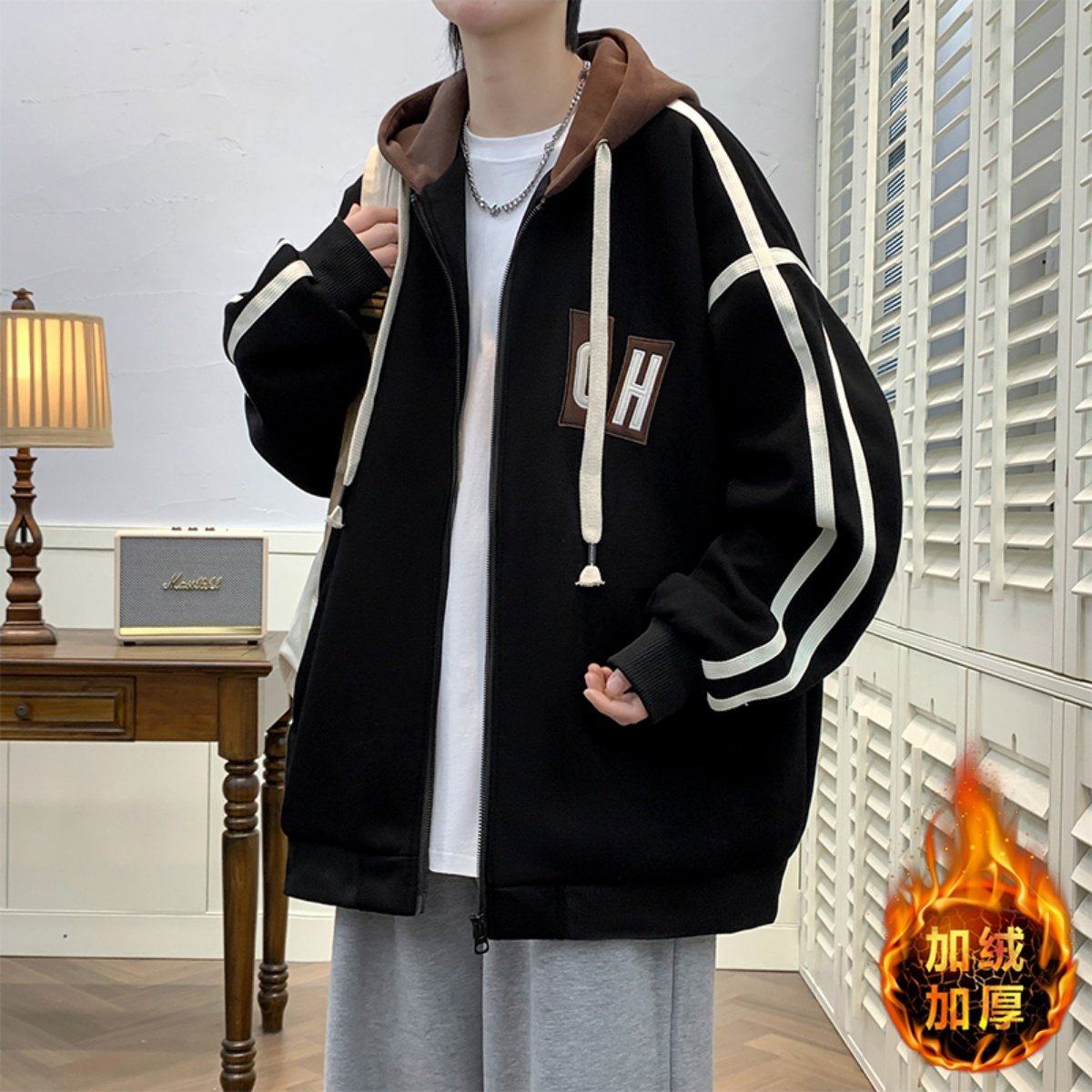 2025新款秋冬季外套男孩初高中学生帅气棒球服加绒青少年大童男装,运动/瑜伽/健身/球迷用品,篮球服,淘宝优惠券,粉丝福利购,淘宝优惠卷