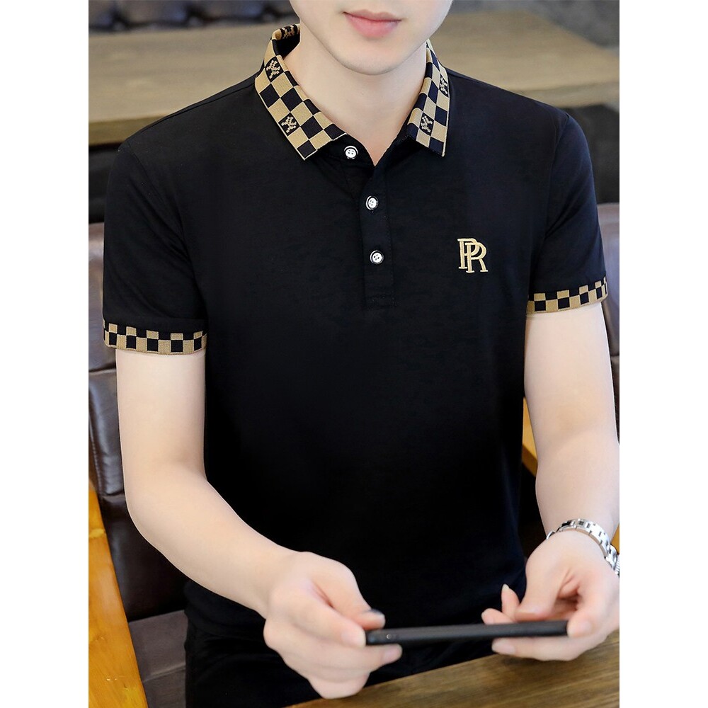 POLO衫男短袖t恤翻领男装夏季潮流半袖纯棉上衣2026夏款高端体恤