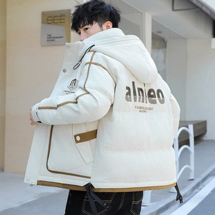 2025新款秋冬季青少年棉衣外套男款初中高中学生羽绒棉服大童棉袄