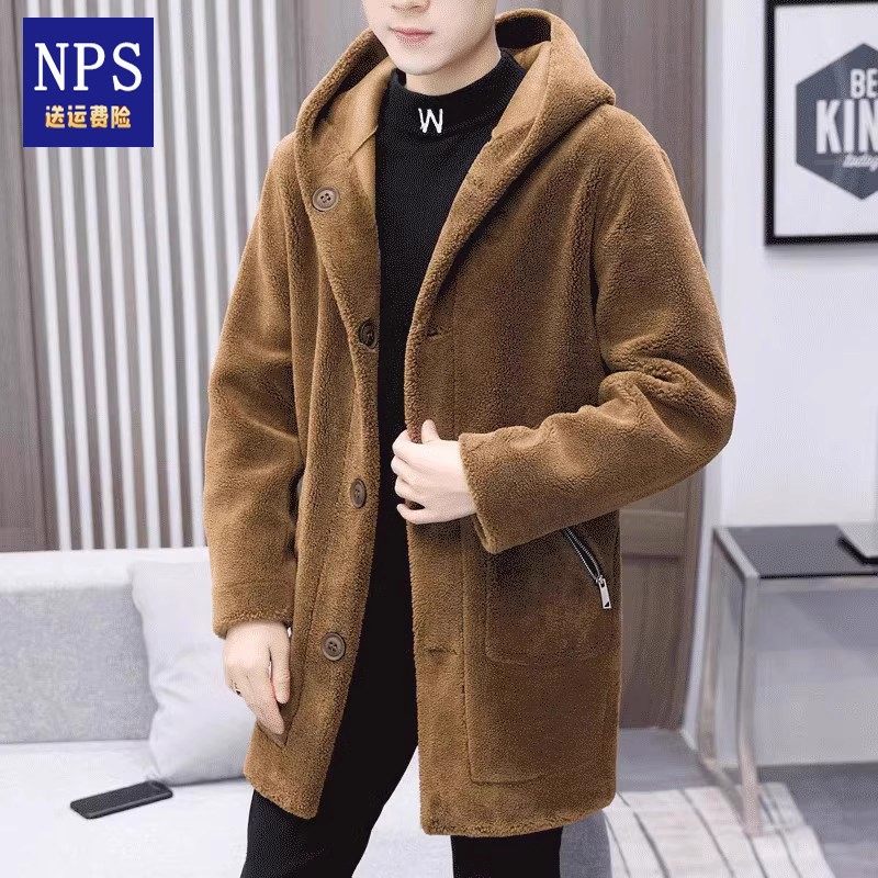 皮毛一体外套颗粒绒棉服加绒夹克男士中长款羊羔毛绒大衣秋冬风衣,户外/登山/野营/旅行用品,作训外套/套装/野战套装,淘宝优惠券,粉丝福利购,淘宝优惠卷