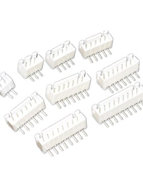 弯针XH2.54 白色接线端子 2P/3P/4P/5P/6P/7P/8P/10-12P 针座 2AW