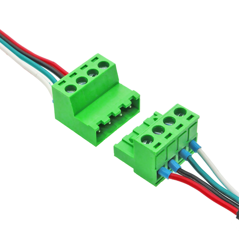 2EDGRK-5.08mm铜方块弹片空中对接免焊2EDGKP插拔接线端子2P-24P