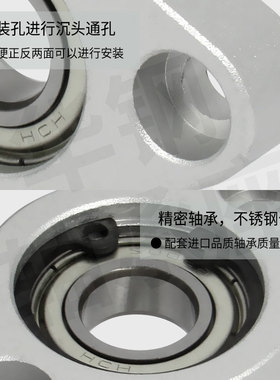 轴承座组件菱形梭形铝合金丝杆光轴v固定支撑C-BACNC-BACAC-BACR