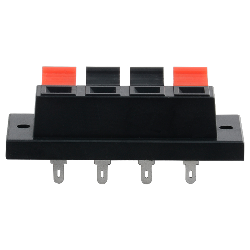 音箱接线夹加厚测试4位音频红黑喇叭夹音频线面板接线柱音响端子