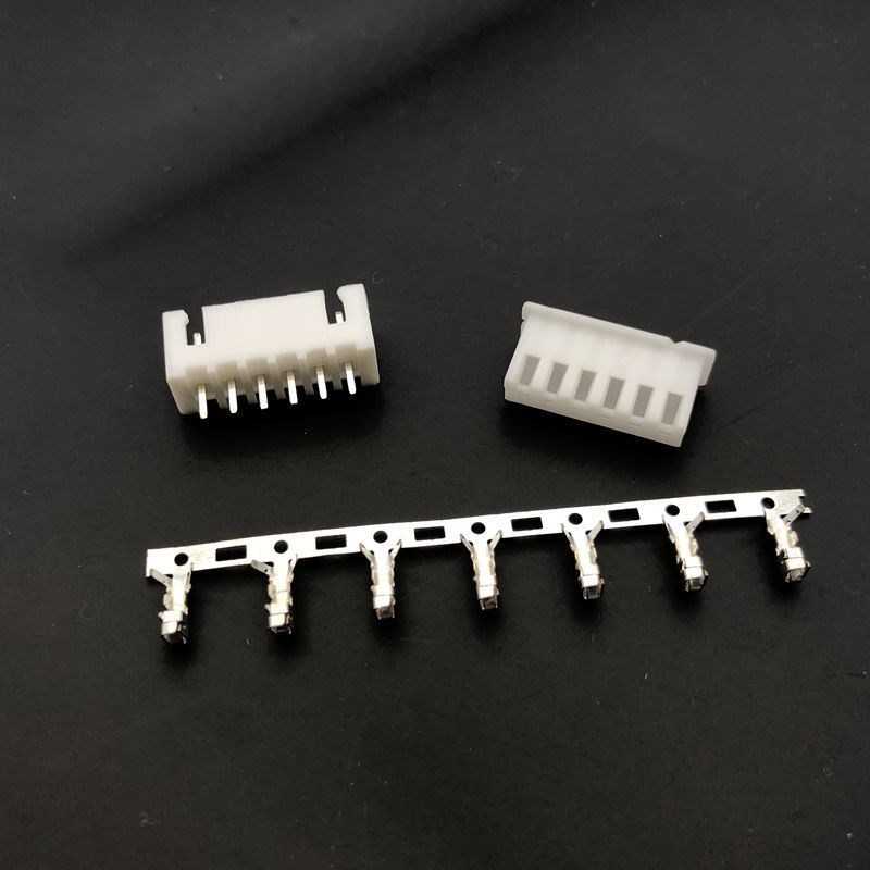 XH2.54mm接线端子直针座+胶壳+端子簧片2P/3/4/5/6/8/12P连接器