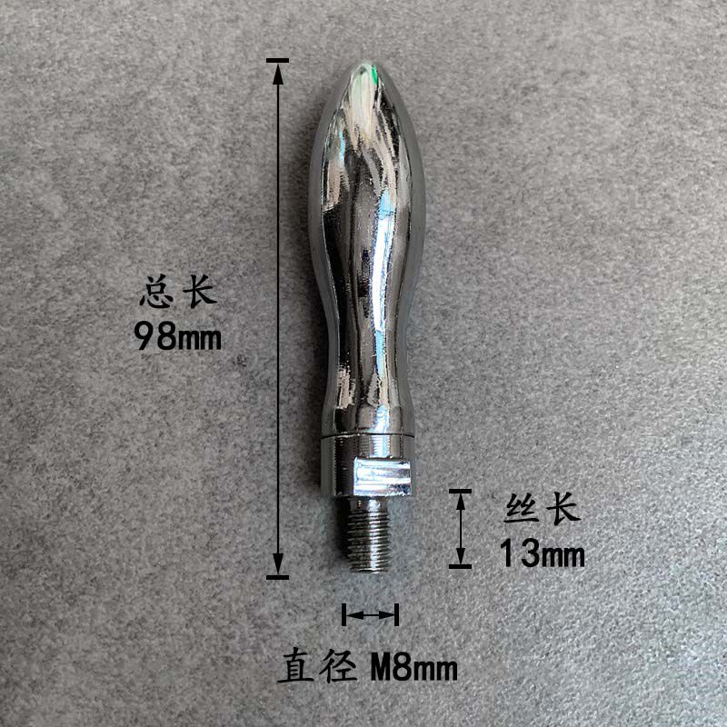 手轮手柄M8M10塑料穿心葫芦曲面转动活动手柄铁摇把单头螺纹丝