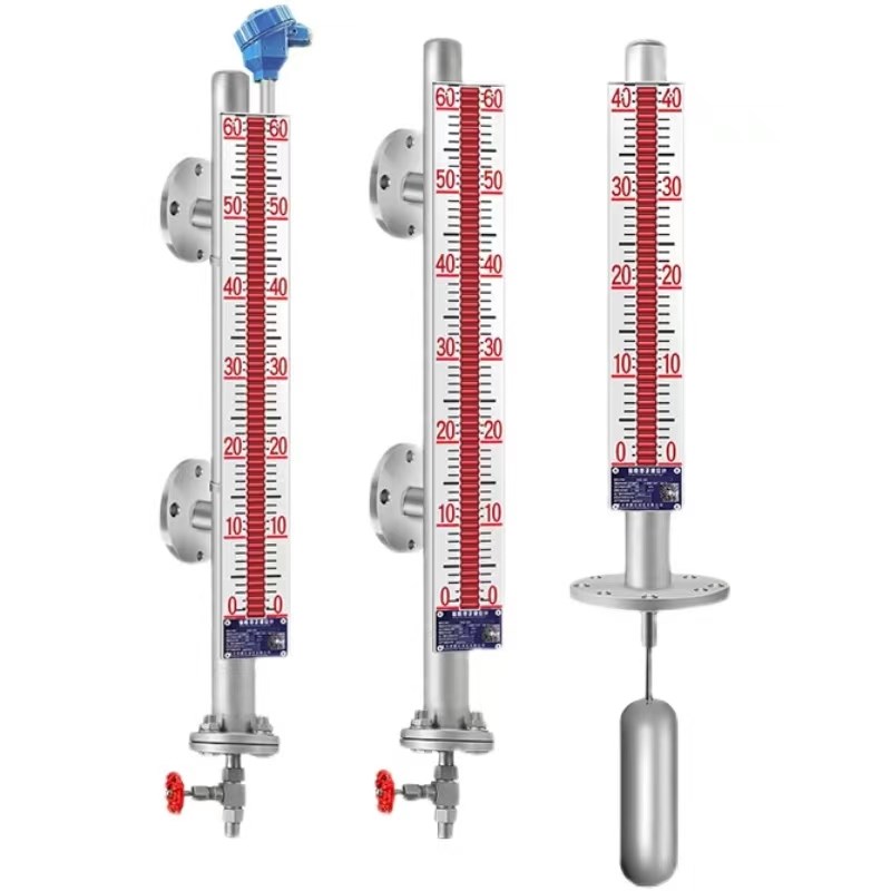 磁翻板液位计水位不锈钢pp材质带远传4-20mA模拟量磁性开关量输出