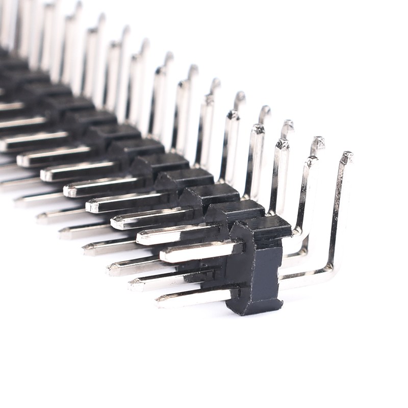 单排针 双排针 黑色2.0mm间距1*40P插针 2*40P直针/弯针 铜排针