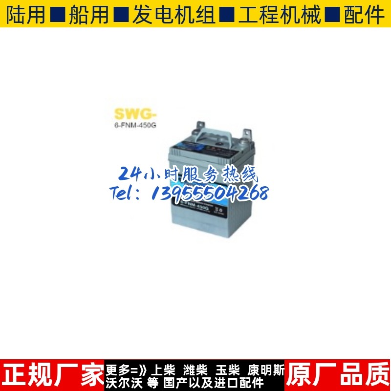 思吾高蓄电池6-FNM-450G柴油发电机组专用电瓶SWG12V200AH