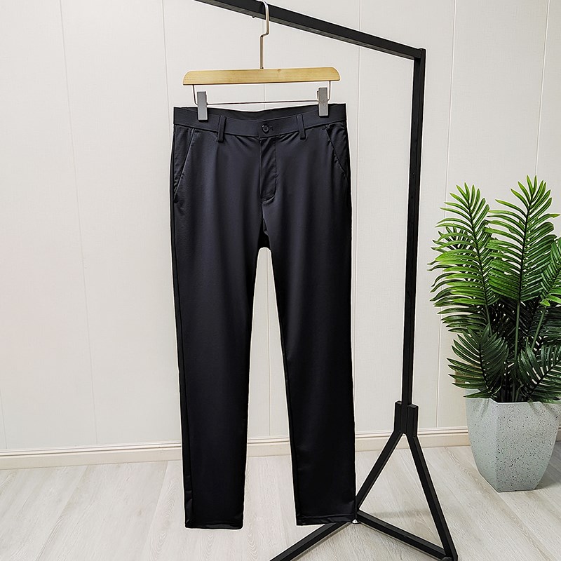 瞬间清凉!冰氧吧面料!四面弹!夏季男士时尚通勤直筒冰丝休闲裤