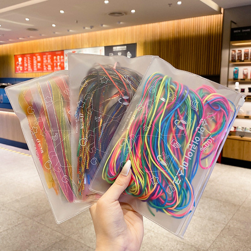 编头发彩绳子儿童编发彩绳女辫子发饰
