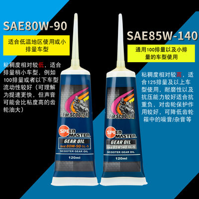 速马力全合成齿轮j油85W140踏板助力车80W90摩托车齿轮油通用