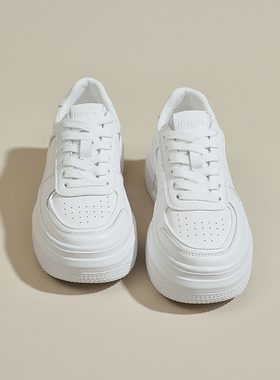 2026春夏新款厚底增高5CM小白鞋女年新款运动鞋松糕百搭0302z