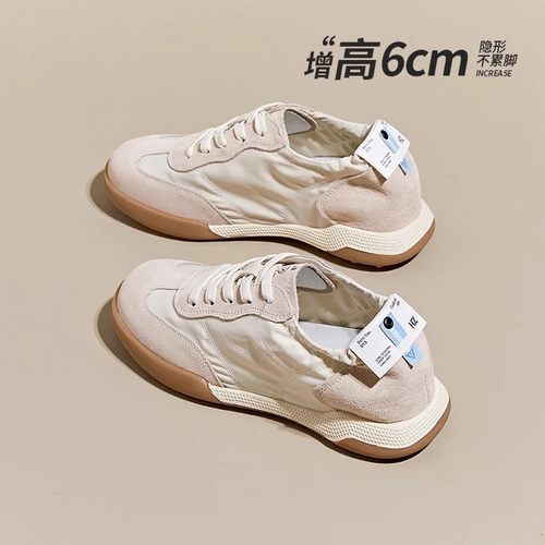 德训鞋真皮平底复古运动休闲板鞋