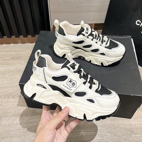 真皮厚底小白鞋运动休闲鞋运动