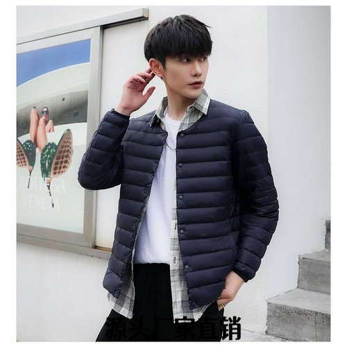 泉州玉牌服饰有限公司冬季新款轻薄服男短款圆领领保暖内胆长袖修