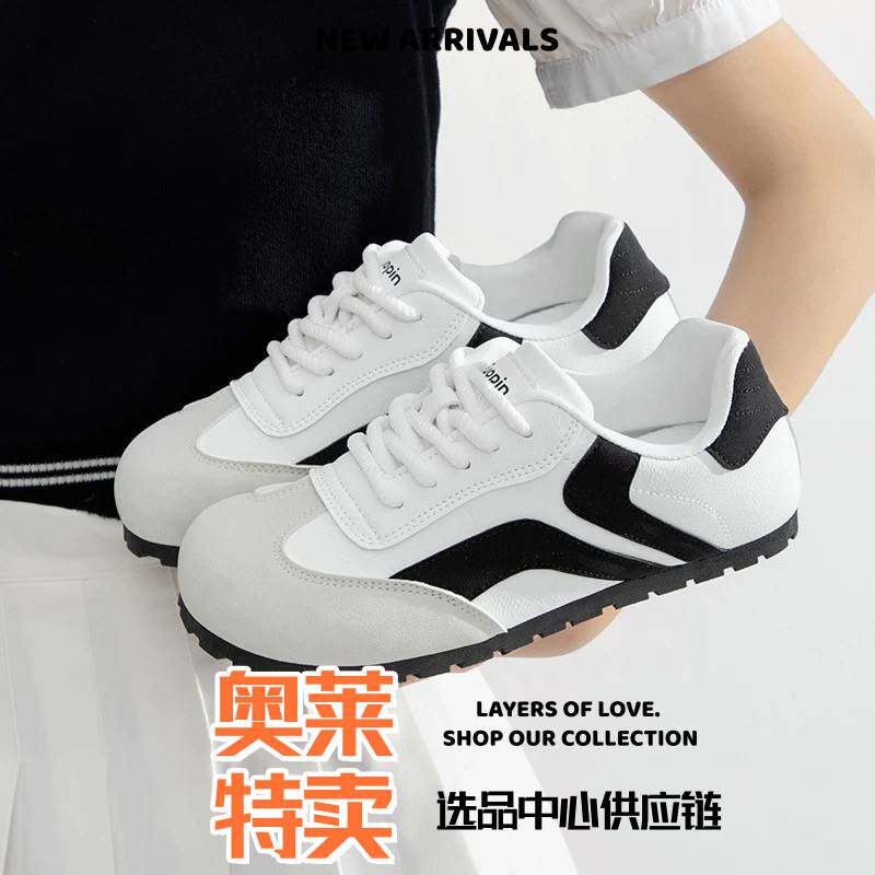 青岛福克莱防滑潮德训鞋可爱年春季新款运动丑萌休闲鞋小众小白鞋