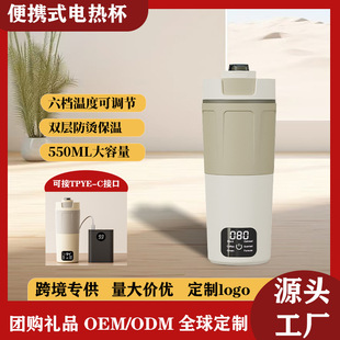 全球宽电压便携烧水壶600ml电热水杯typec供大容量旅行用USB跨境