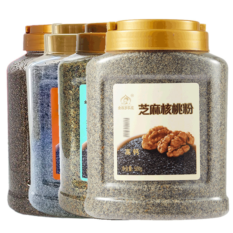 金百岁农庄芝麻核桃粉/亚麻籽粉/中老年孕妇营养早餐代餐粉健康,咖啡/麦片/冲饮,芝麻粉,淘宝优惠券,粉丝福利购,淘宝优惠卷