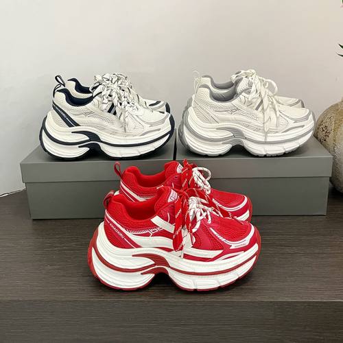 2026早春季新款时尚松糕底休闲老爹鞋女厚底增高运动鞋女潮鞋单鞋