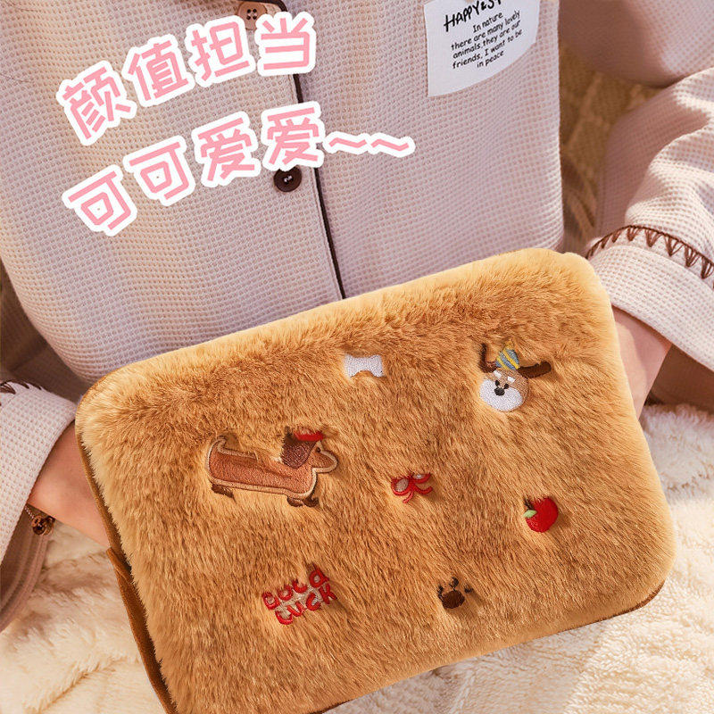 双插手电暖袋热水袋充电宿舍防爆暖水袋电暖袋被窝