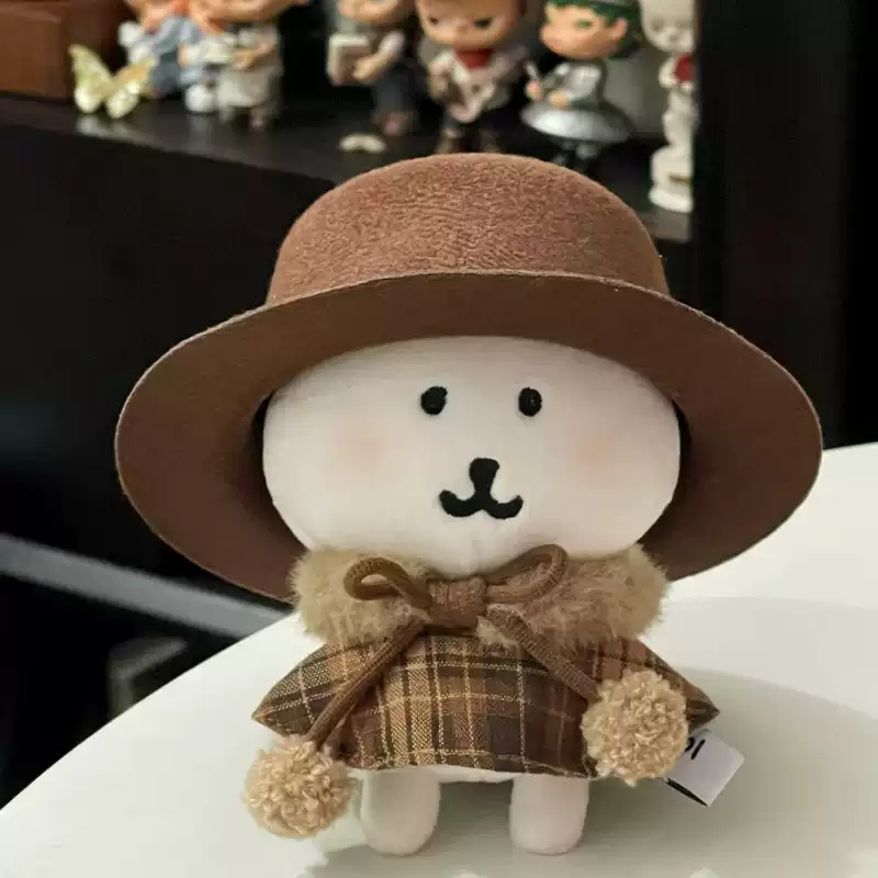 自嘲熊10cm娃衣15厘米格子裙套装