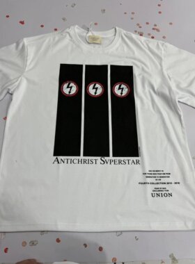 现货Vintage Tee Marilyn Manson REPENT闪电曼森(丝网印工艺)