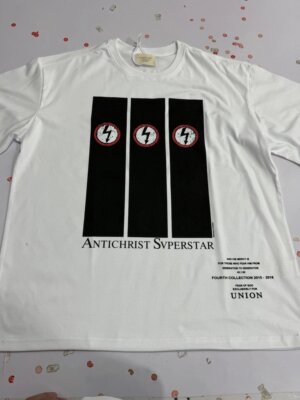 现货Vintage Tee Marilyn Manson REPENT闪电曼森(丝网印工艺)