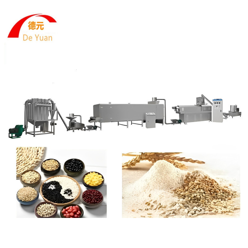 五谷杂粮粉膨化机 速溶营养粉生产线 冲泡米粉膨化机 大型膨化机