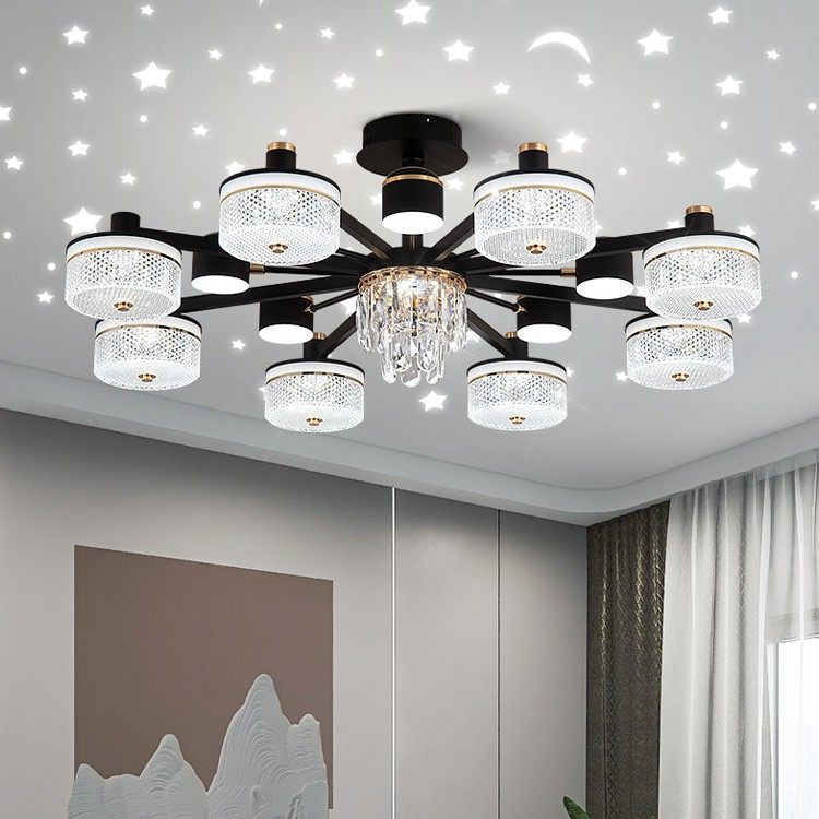 2024新款满天星客厅吊灯简约现代网红创意餐厅轻奢北欧吸顶卧室灯,家装灯饰光源,智能吊灯,淘宝优惠券,粉丝福利购,淘宝优惠卷