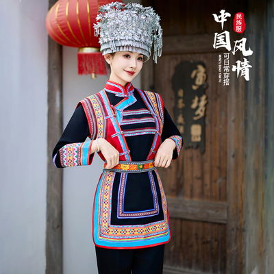 瑞姿色瑶族服装棉质长裤苗族服饰