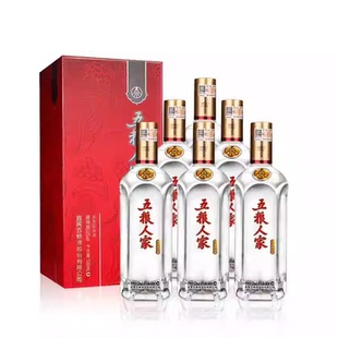 五粮液股份五粮人家52度浓香型白酒整箱500mL6瓶粮食酿造宴请送礼