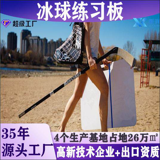 冰球练习板自润滑冰球射击训练板校用HDPE冰球回拨练习板