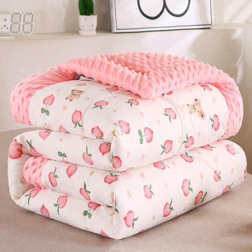 A类可水洗豆豆被按摩四季通豆豆绒被子春秋夏凉被多用水洗棉被子